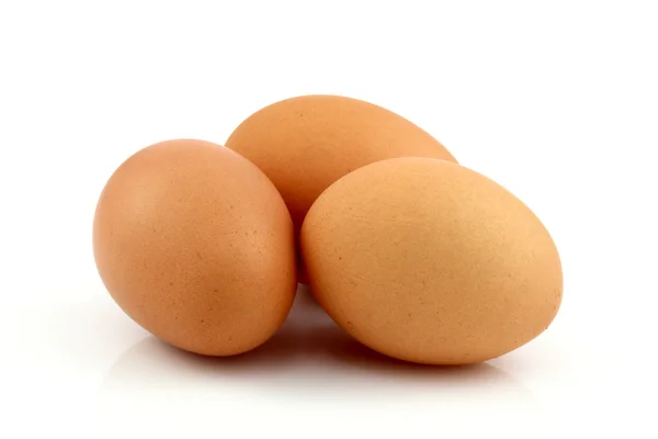 stock image Brown raw eggs