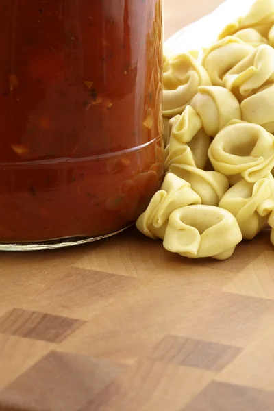 Lahodná chuť těstoviny ingredience — Stock fotografie