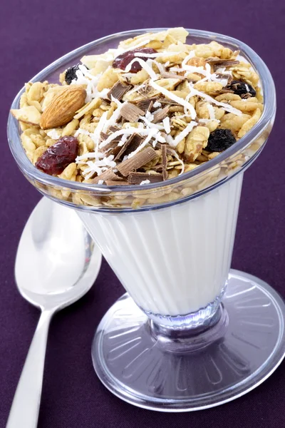 Healthy and delicious parfait — Stock Photo, Image
