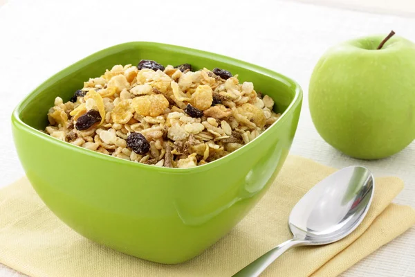 Healthy muesli breakfast — Stock Photo, Image