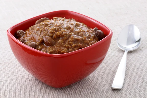 Gourmet chili beans with extra lean beef — Stock Photo, Image