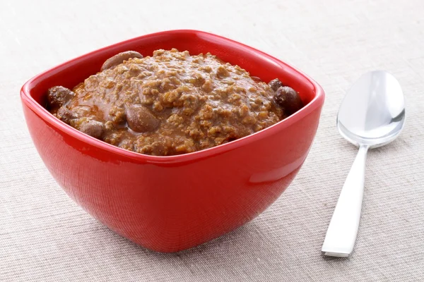 Gourmet chili beans with extra lean beef — Stock Photo, Image