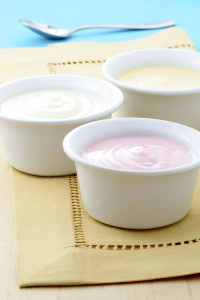 stock image Delicious fresh yogurt