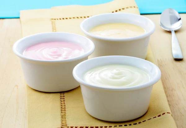 stock image Delicious fresh yogurt