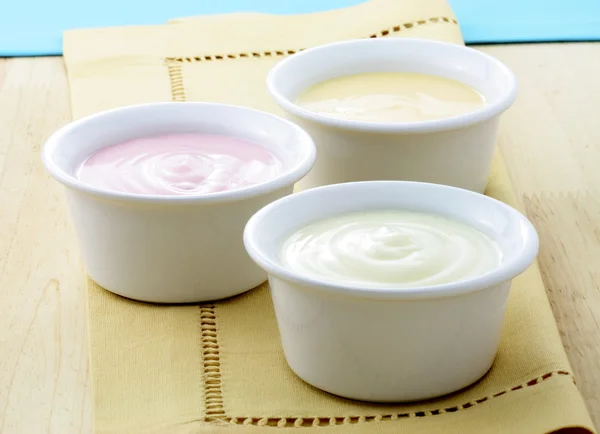 stock image Delicious fresh yogurt