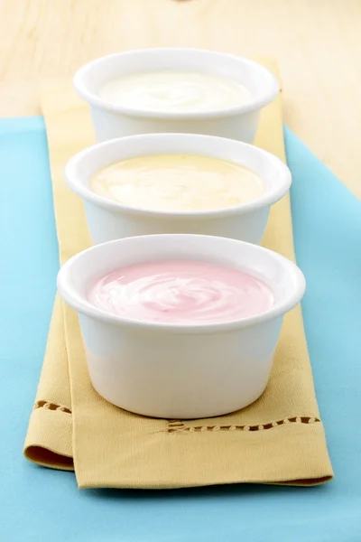Iogurte fresco delicioso — Fotografia de Stock
