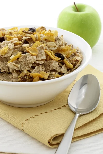 Egészséges granola és az alma friss — Stock Fotó