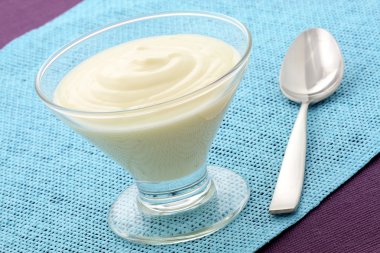 Delicious fresh yogurt clipart