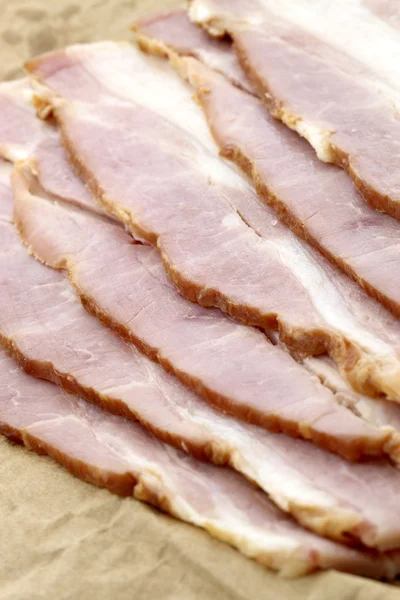 Lufttorkad läckra bacon — Stockfoto
