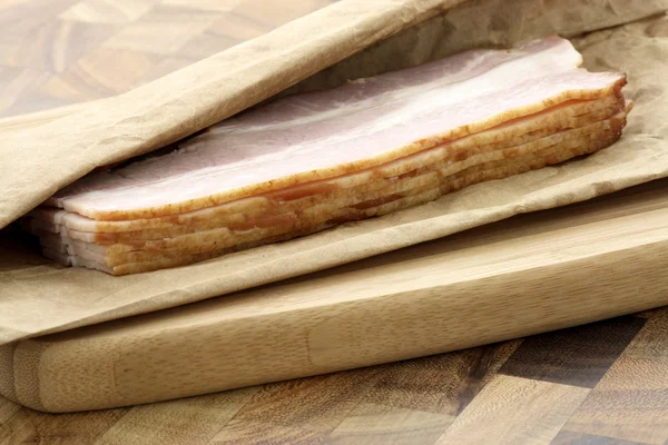 Bacon delicioso curado — Fotografia de Stock