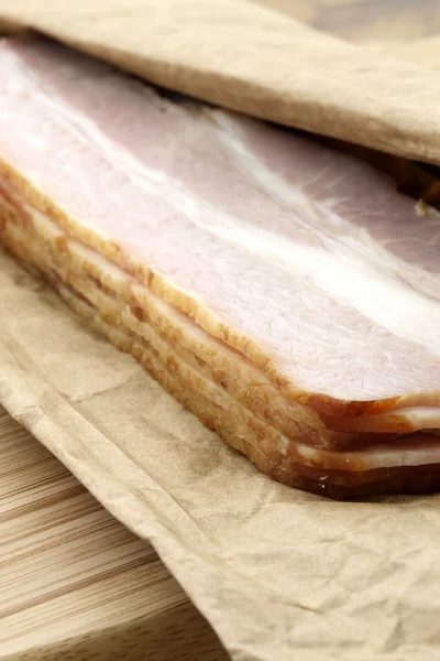 Vynikající uzená slanina — Stock fotografie