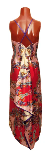 Стильна сукня на манекені ізольована відсічним контуром — стокове фото