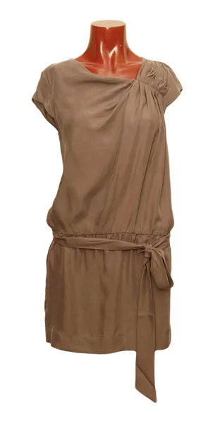 Stylové šaty na figurínu s ořezovou cestou, samostatný — Stock fotografie