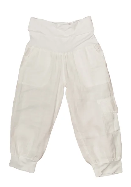 Pantaloni bianchi femminili — Foto Stock
