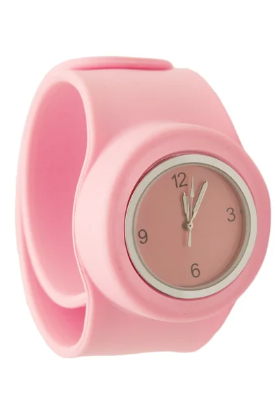 Розовые наручные часы — стоковое фото
