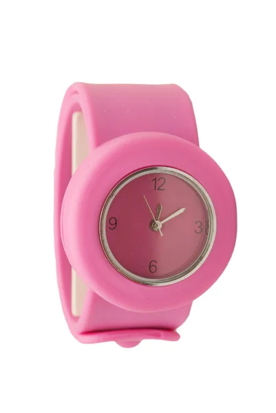 Relógio de pulso rosa — Fotografia de Stock