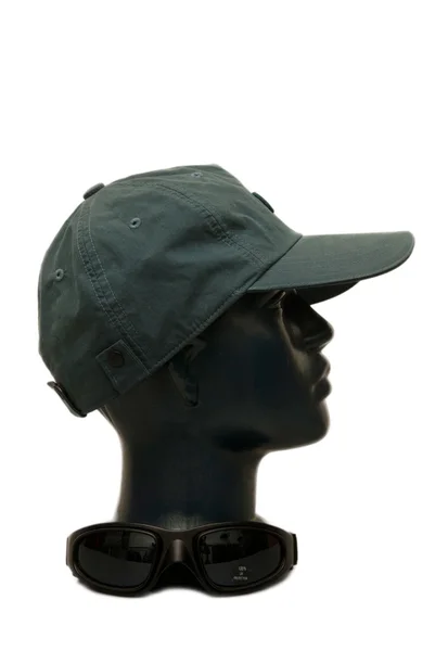 Zielona czapka na obojętne — Zdjęcie stockowe