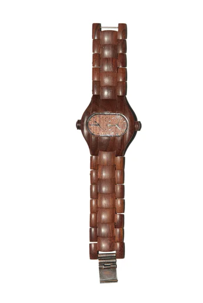 Wooden wrist watch — Stock Photo, Image