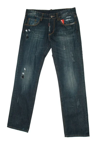 Jeans isolati su sfondo bianco — Foto Stock