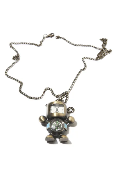 Clock necklace — Stock Photo, Image