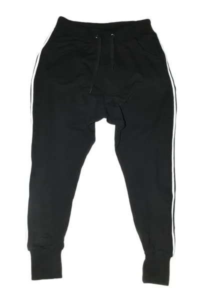 Černé sportovní kalhoty — Stock fotografie