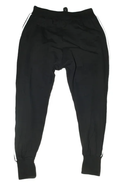 Černé sportovní kalhoty — Stock fotografie