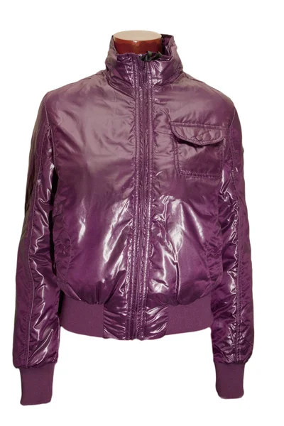 Пурпурний колір куртки жінки — стокове фото