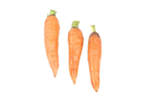 Zanahorias sobre fondo blanco — Foto de Stock