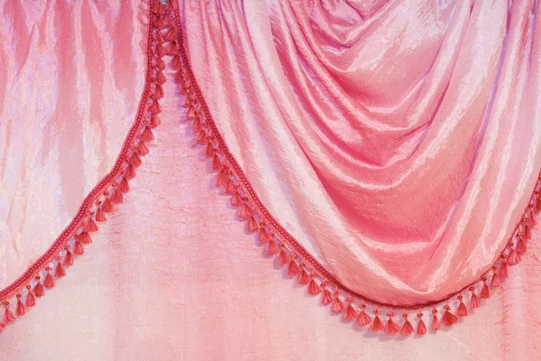 Détail rideau rose — Photo
