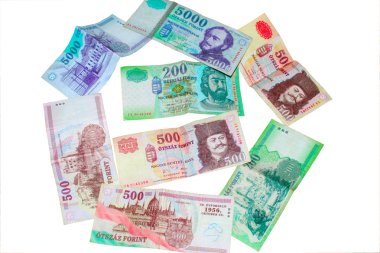 Hungarian forints isolated clipart