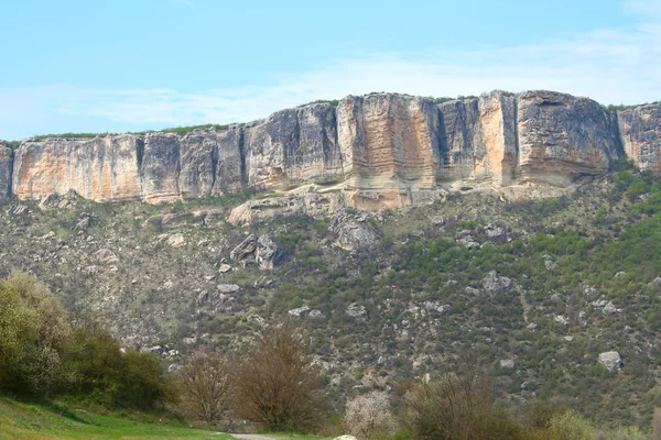 Rocks in Crimea near Chufut-Kale — Stock Photo, Image