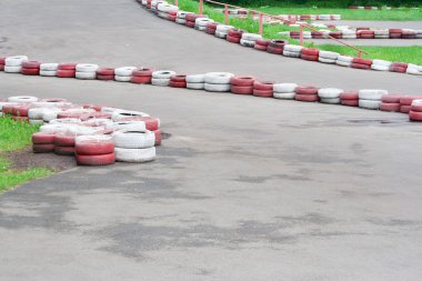 Karting track clipart