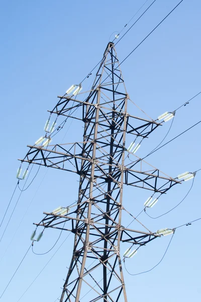 Fragment of electric pylon — Stock Photo, Image