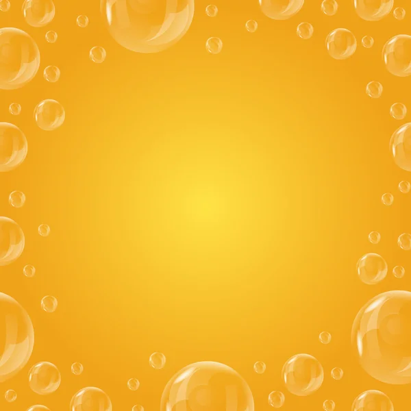 Frame of beautiful bubbles — Stock Photo, Image