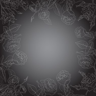  floral background, frame from flowers