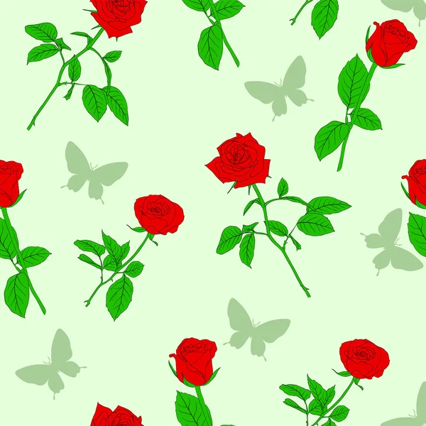 Seamless background with roses — Stock Photo, Image