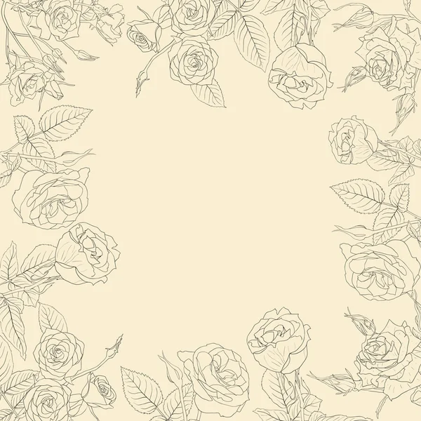 Blumenhintergrund, Rahmen aus Blumen — Stockfoto