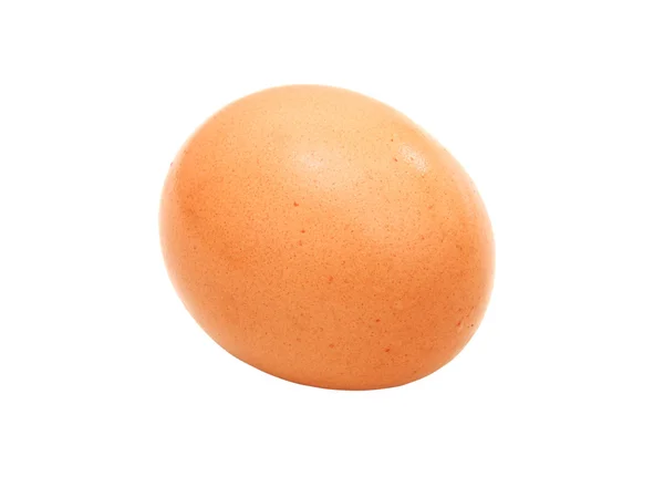 Close up van ei op witte achtergrond — Stockfoto