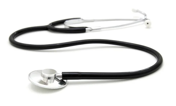 Stetoscopio isolato su uno sfondo bianco . — Foto Stock
