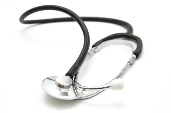Stetoscopio isolato su uno sfondo bianco . — Foto Stock