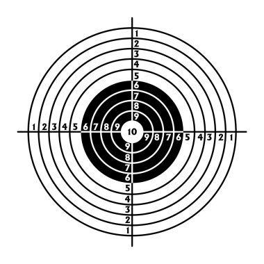 The target for shooting practice clipart