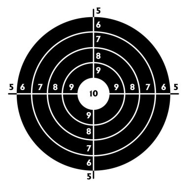 The target for shooting practice clipart