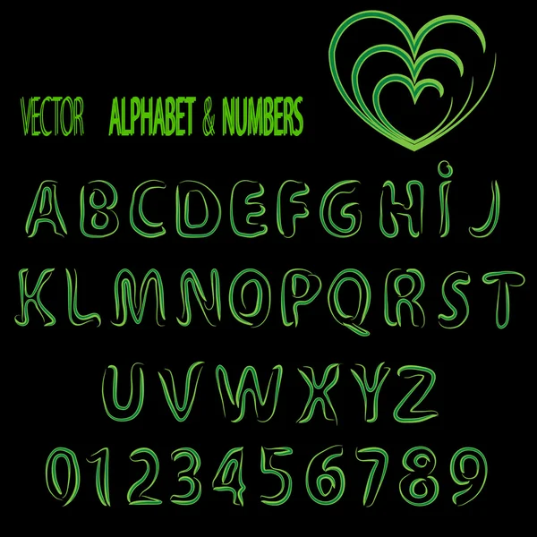 Herbal alphabet and numbers — Φωτογραφία Αρχείου