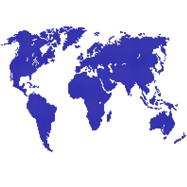 Detaillierte Weltkarte — Stockfoto