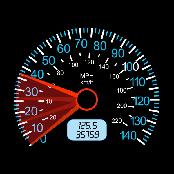 Bil hastighetsmätare för racing design. — Stockfoto