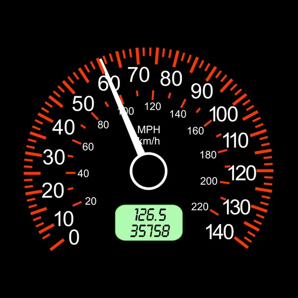 Bil hastighetsmätare för racing design. — Stockfoto