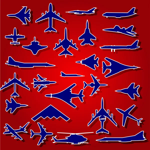 Airplane stickers — Stock Photo, Image