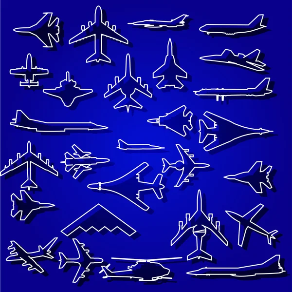 Airplane stickers — Stock Photo, Image