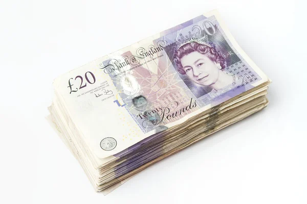 stock image Stack of British Pounds