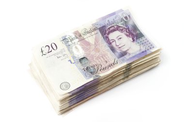 Stack of British Pounds clipart